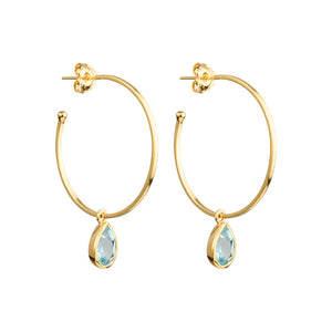 Nova - hoop earrings gold large - 35 mm