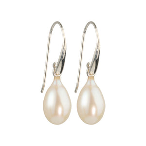 Uma - pearl drop earrings silver