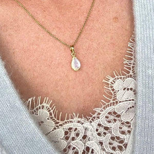 Didi - gemstone pendant drop-shaped peridot