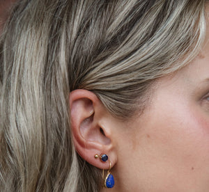 Yaya - stud earrings gold citrine