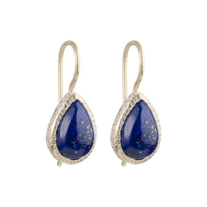 Veda - drop earrings silver lapis lazuli