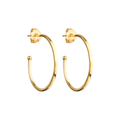 Nova - hope hoop earrings gold medium - 28 mm