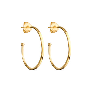 Nova - hope hoop earrings gold medium - 28 mm