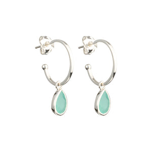 Nova - hoop earrings silver small - 18 mm