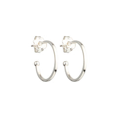 Nova - hoop earrings silver small - 18 mm