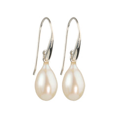 Uma - pearl drop earrings silver