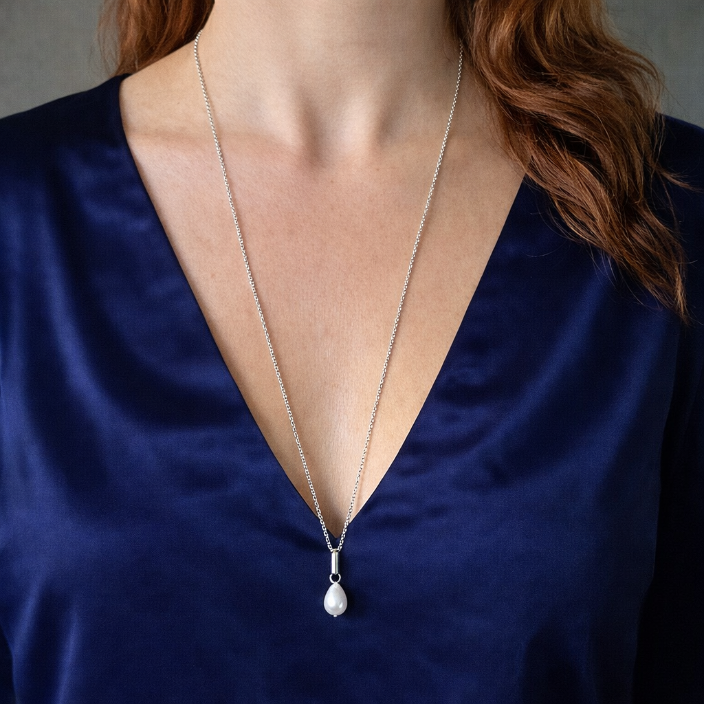 Maeve - 925 sterling silver necklace 40-46 cm round link
